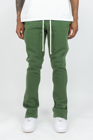 475 Fleece Stacked Sweatpants - Olive