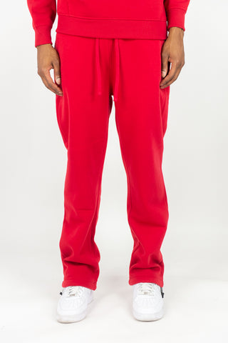 Solid Sweatpants - Red