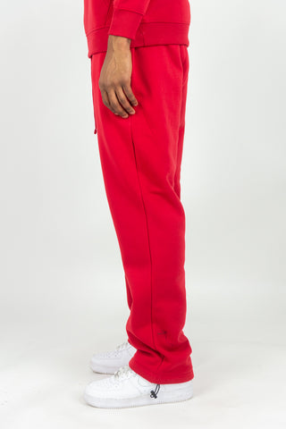 Solid Sweatpants - Red