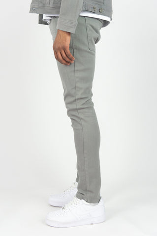 621 Color Twill Skinny Pants - Grey