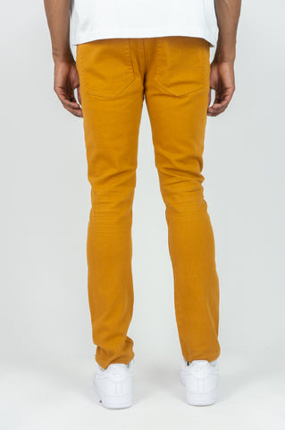 620 Color Twill Ripped Skinny Pants - Timber