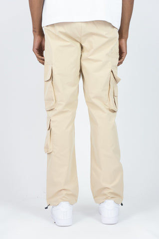 459R Double Cords Nylon Cargo Pants - Khaki