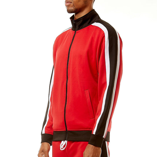 Shane Track Jacket - Red - Rebel Minds