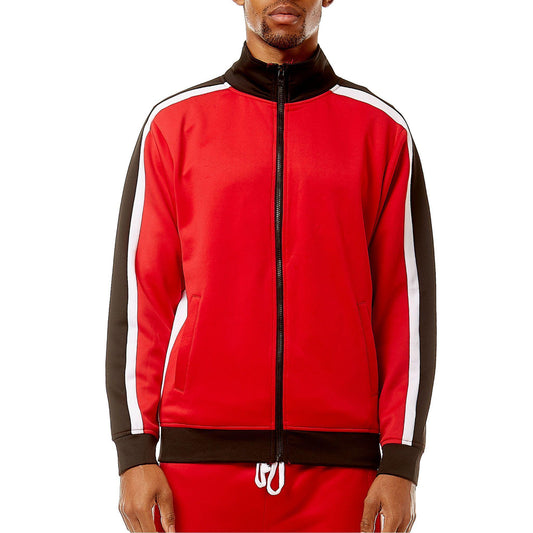 Shane Track Jacket - Red - Rebel Minds