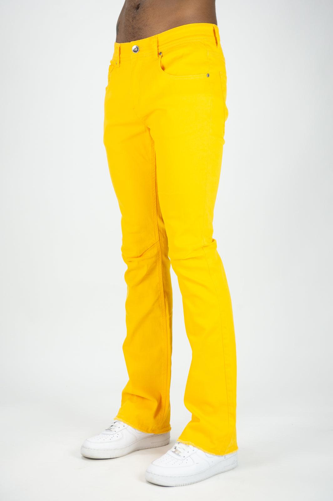 Twill Stacked Pants - Gold - Rebel Minds